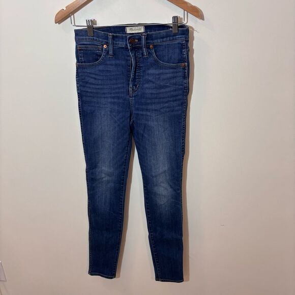 Madewell Tall I0" High-Rise Skinny Jeans in Danny Wash: TENCELT™ 27 Tall - Picture 5 of 14